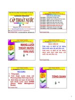 CẤP THOÁT NƯỚC - CHƯƠNG 6 MẠNG LUWOIS THOÁT NƯỚC KHU VỰC docx