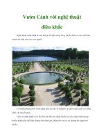 Vườn Cảnh với nghệ thuật điêu khắc ppt