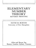 elementary number theory - david m. burton