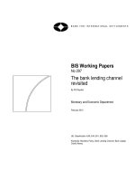 BIS Working Papers No 297 The bank lending channel revisited doc