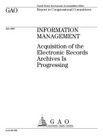 Acquisition of the Electronic Records Archives Is Progressing pot