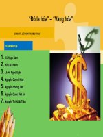 Thực trạng Đô la hóa - Vàng hóa nền kinh tế