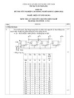 đáp án đề thi lí thuyết tốt nghiệp khóa 3 - điện tử dân dụng - mã đề thi đtdd - lt (14)