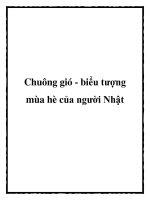Chuông gió - biểu tượng mùa hè của người Nhật pot