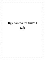 Dạy nói cho trẻ trước 1 tuổi potx