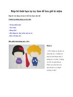 Búp bê tình bạn tự tay làm để lưu giữ kỉ niệm doc