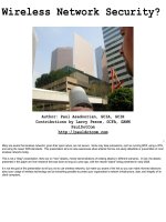 Wireless Network Security? doc