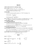 Đề ôn thi tốt nghiệp trung học phổ thông môn toán - Đề 13 docx