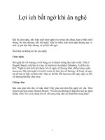 Lợi ích bất ngờ khi ăn nghệ pot