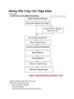hướng dẫn công việc nhập khẩu
