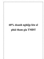 60% doanh nghiệp lớn sẽ phải tham gia TMĐT pot
