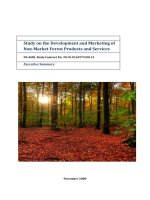 Study on the Development and Marketing of Non-Market Forest Products and Services pptx