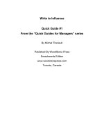 Write to Influence pot