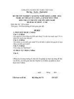 đáp án + đề thi lí thuyết tốt nghiệp khóa 2 - kỹ thuật sửa chữa lắp ráp máy tính - mã đề thi ktscmt - lt (40)