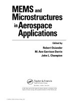 MEMS and Microstructures in Aerospace Applications Edited byRobert Osiander potx