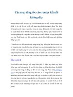 Các mẹo tăng tốc cho router kết nối không dây pdf