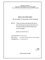 “Nghiên cứu áp dụng công nghệ phun phủ kim loại để sử lý bề mặt ngoài của trống sấy thay thế mạ Crôm, trên thiết bị chế biến tinh bột biến tính tiền hồ hóa quy mô công nghiệp docx