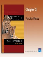 Chapter 3 Function Basics pptx