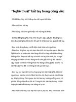 “Nghệ thuật” bắt tay trong công việc pptx