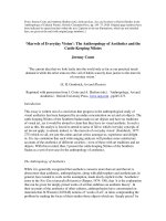 ‘Marvels of Everyday Vision’: The Anthropology of Aesthetics and the Cattle-Keeping Nilotes docx