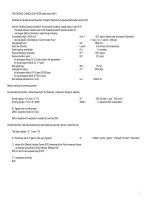 FOR ORGANIC CHEMICALS IN WATER (latest version 04/01) pptx