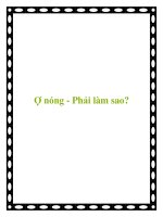 Ợ nóng - Phải làm sao? docx