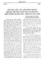 Báo cáo khoa học: Nét đặc sắc của lời trần thuật trong truyện ngắn Ma Văn Kháng viết đề tài dân tộc- miền núi sau 1975 doc