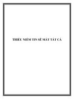 THIẾU NIỀM TIN SẼ MẤT TẤT CẢ pdf