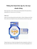 Những thủ thuật khóa tập tin, thư mục nhanh chóng pptx