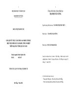 Luận văn:Giải quyết việc làm cho lao động nông thôn huyện Phú Ninh, tỉnh Quảng Nam pot