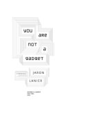 You Are Not a Gadget: A Manifesto (Vintage)