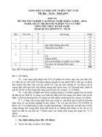 đáp án đề thi thực hành-quản trị doanh nghiêp vừa và nhỏ-mã đề thi qtdnvvn-th(18)