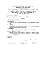 đáp án + đề thi lí thuyết tốt nghiệp khóa 3 - kỹ thuật sửa chữa lắp ráp máy tính - mã đề thi sclrmt - lt (10)