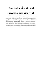 Đón xuân về với bánh bao hoa mai siêu xinh pptx