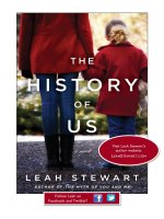 The History of Us by Leah Stewart--start reading today pot