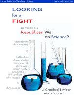 LOOKING for a FIGHT IS THERE A Republican War on Science? potx