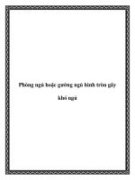 Phòng ngủ hoặc gường ngủ hình tròn gây khó ngủ pdf