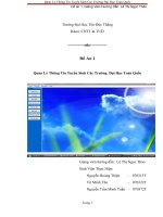 quản lý thông tin tuyển sinh các trường  đại học toàn quốc