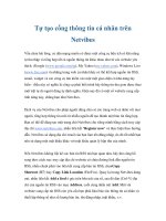 Tự tạo cổng thông tin cá nhân trên Netvibes docx