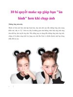10 bí quyết make up giúp bạn pdf