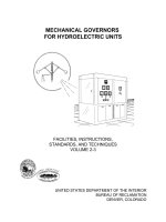 MECHANICAL GOVERNORS FOR HYDROELECTRIC UNITS pot