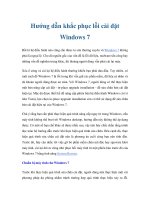 Hướng dẫn khắc phục lỗi cài đặt Windows 7 pdf