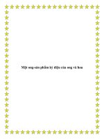 Mật ong-sản phẩm kỳ diệu của ong và hoa doc