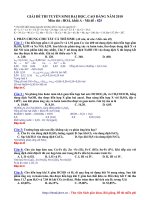 Giải đề thi tuyển sinh đại học, cao đẳng năm 2010 môn Hóa khối A - mã đề 825 pptx