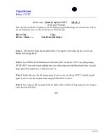 Đề thi dự án quản lý công nghệ thông tin potx