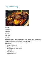 Thịt bò sốt vang pptx