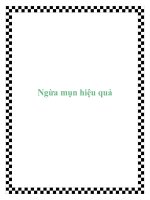 Ngừa mụn hiệu quả doc