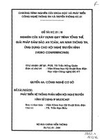 Phát triển hệ thống phần mểm hội nghị truyền hình sử dụng IP muticast ( Quyển 4) doc