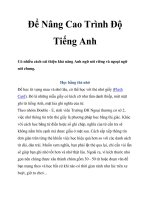 Để Nâng Cao Trình Độ Tiếng Anh pot