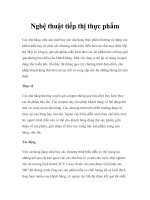 Nghệ thuật tiếp thị thực phẩm docx